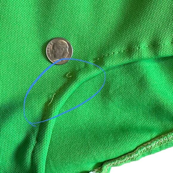 JC Penney Vintage 70s One Piece Swimsuit Blue/Green M/L - Picture 10 of 12